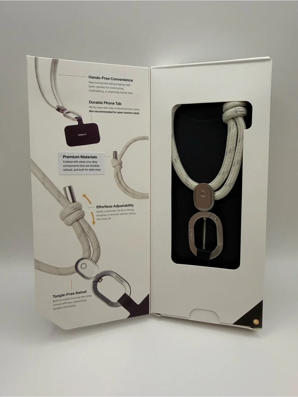 Orbitkey NWT Crossbody Phone Strap - White